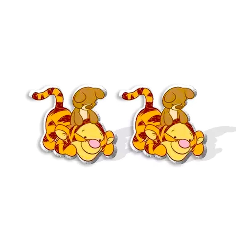 Tiger Acrylic Stud Earrings